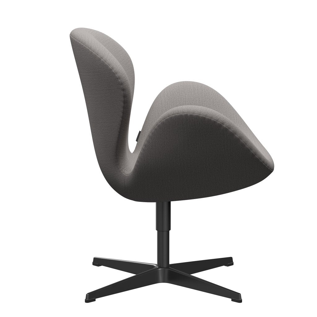 Fritz Hansen Swan Lounge Chair, Black Lacquered/Christianshavn Beige