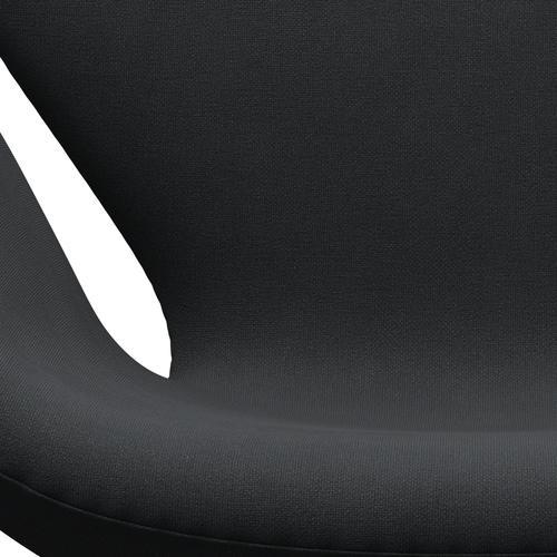 Fritz Hansen Swan Lounge stol, sort lakeret/Christianshavn mørkegrå