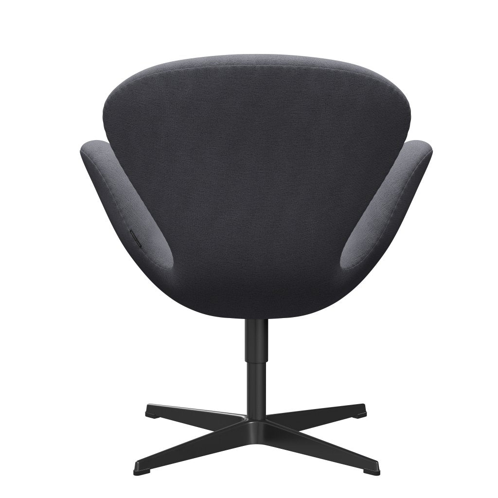 Fritz Hansen Swan Lounge Chair, Black Lacquered/Christianshavn Light Grey