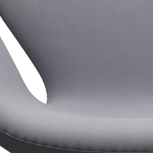 Fritz Hansen Swan Lounge Chair, Black Lacquered/Christianshavn Light Grey Plain