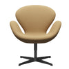 Fritz Hansen Swan Lounge stol, sort lakeret/komfort beige (00280)