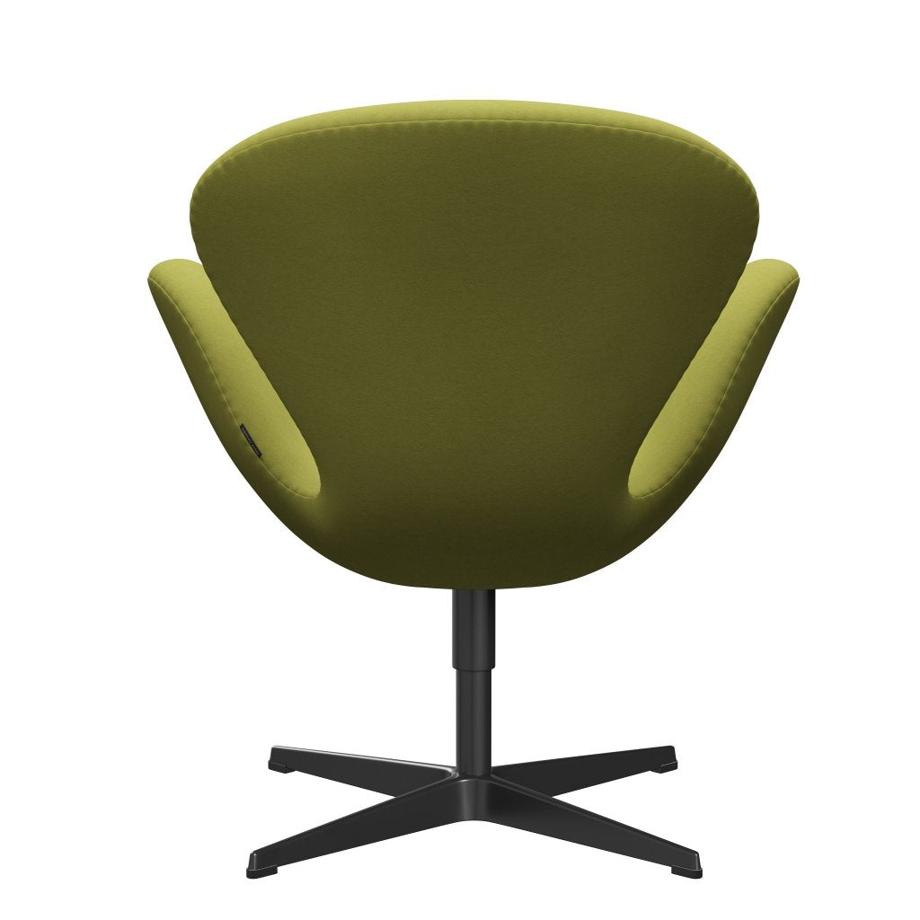 Fritz Hansen Swan Lounge stol, sort lakeret/komfort beige/grøn