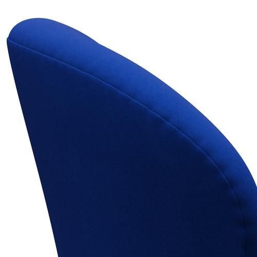Fritz Hansen Swan Lounge Chair, Black Lacquered/Comfort Blue (00035)