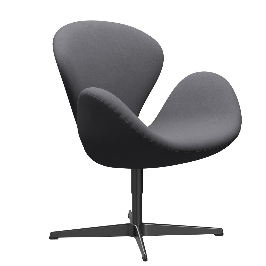 Fritz Hansen Swan Lounge stol, sort lakeret/komfortgrå (01012)