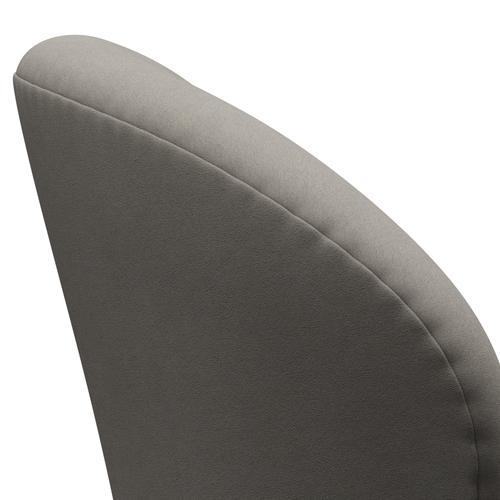 Fritz Hansen Swan Lounge stol, sort lakeret/komfortgrå (60003)