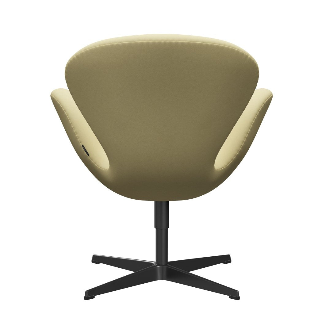 Fritz Hansen Swan Lounge Chair, Black Lacquered/Comfort Grey (68008)