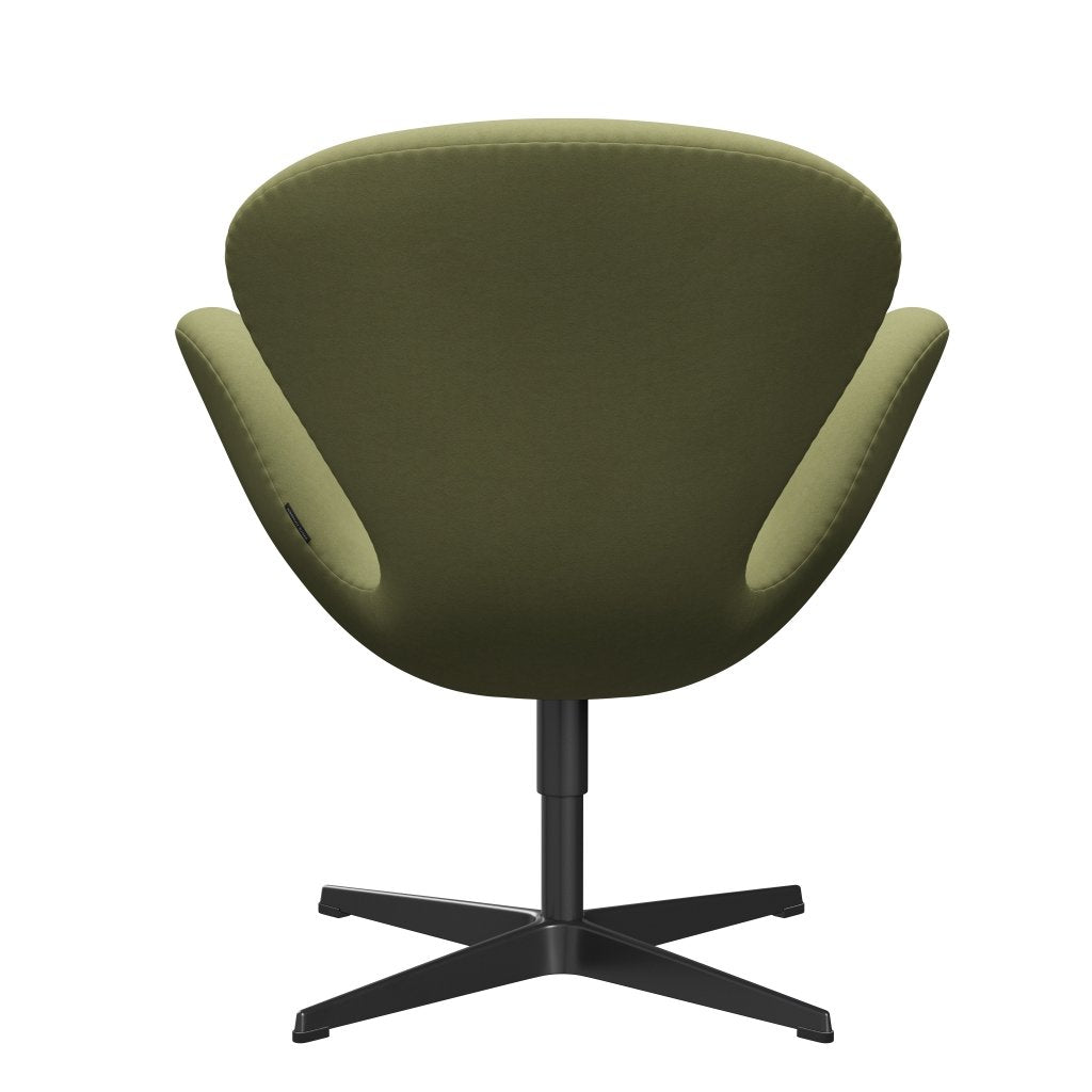 Fritz Hansen Swan Lounge Chair, Black Lacquered/Comfort Grey (68009)