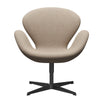 Fritz Hansen Swan Lounge Chair, Black Lacquered/Divina Md Sand Colours