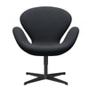 Fritz Hansen Swan Lounge stol, sort lakeret/berømmelse grå (60003)