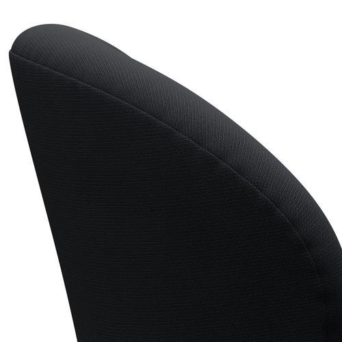 Fritz Hansen Swan Lounge Chair, Black Lacquered/Fame Grey (60019)