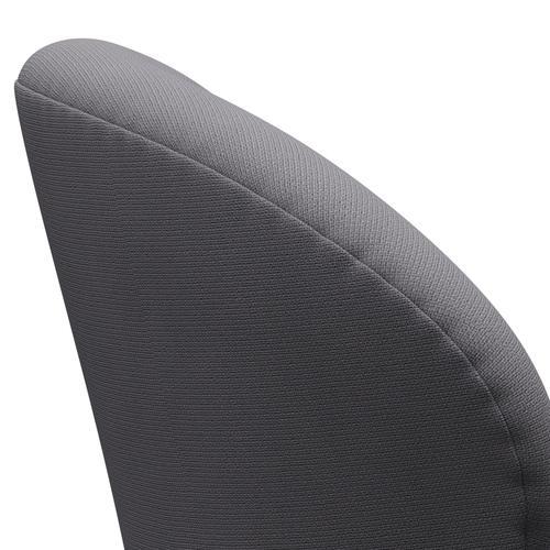 Fritz Hansen Swan Lounge Chair, Black Lacquered/Fame Grey (60078)