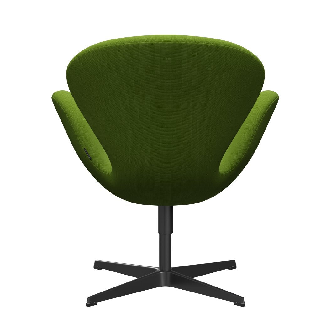 Fritz Hansen Swan Lounge Chair, Black Lacquered/Fame Green