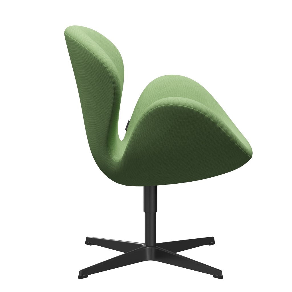 Fritz Hansen Swan Lounge stol, sort lakeret/berømmelse lysegrøn