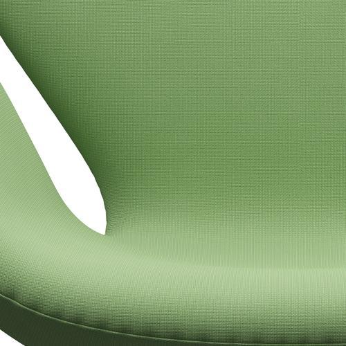 Fritz Hansen Swan Lounge Chair, Black Lacquered/Fame Light Green
