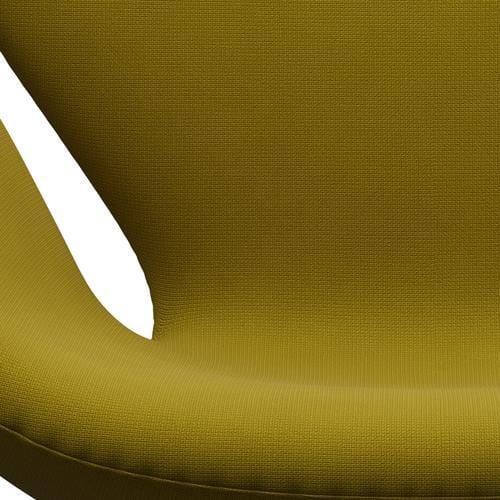 Fritz Hansen Swan Lounge Chair, Black Lacquered/Fame Olive Green