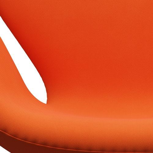 Fritz Hansen Swan Lounge stol, sort lakeret/berømmelse orange (63016)