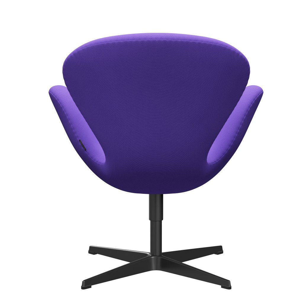 Fritz Hansen Swan Lounge Chair, Black Lacquered/Fame Violet Light