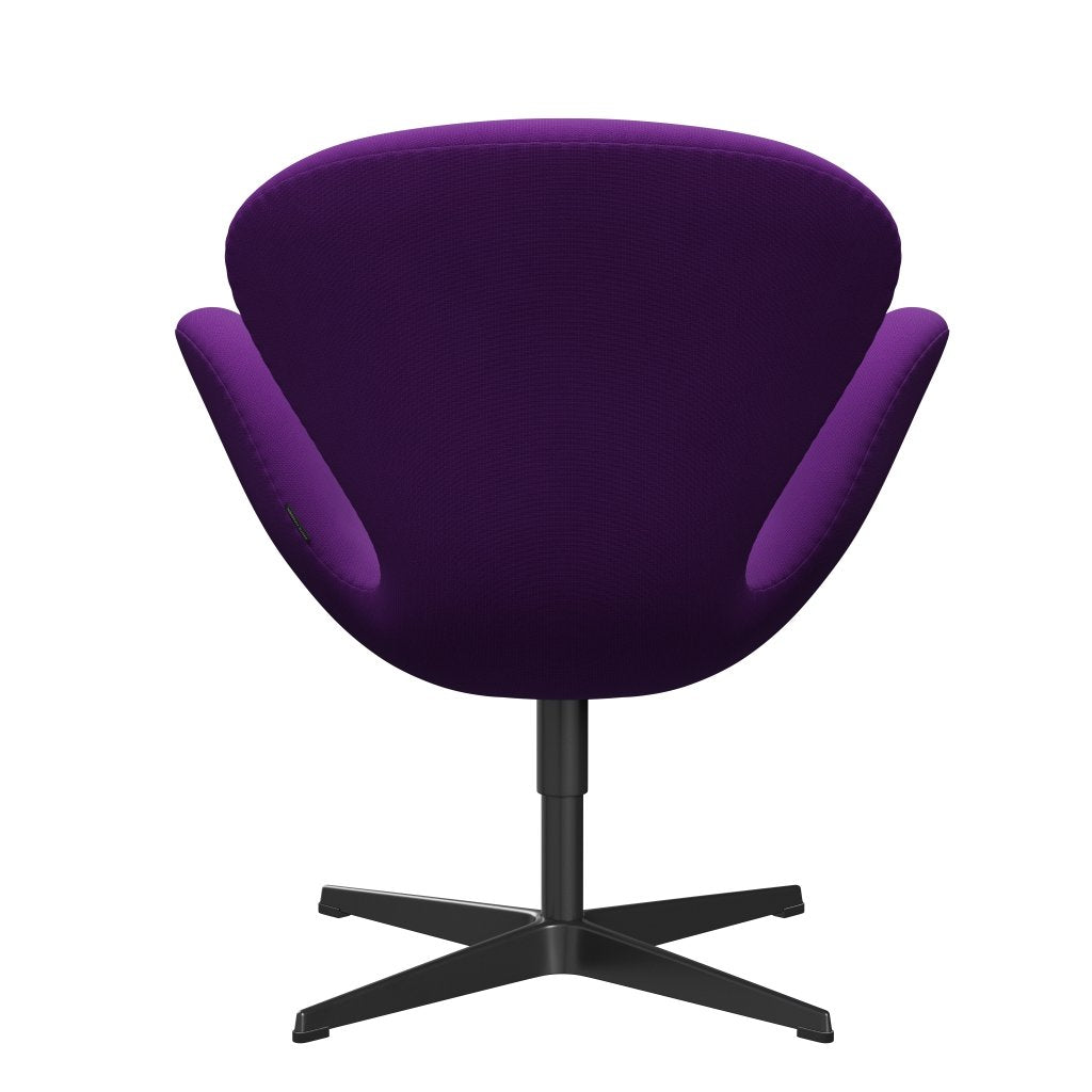 Fritz Hansen Swan Lounge Chair, Black Lacquered/Fame Violet