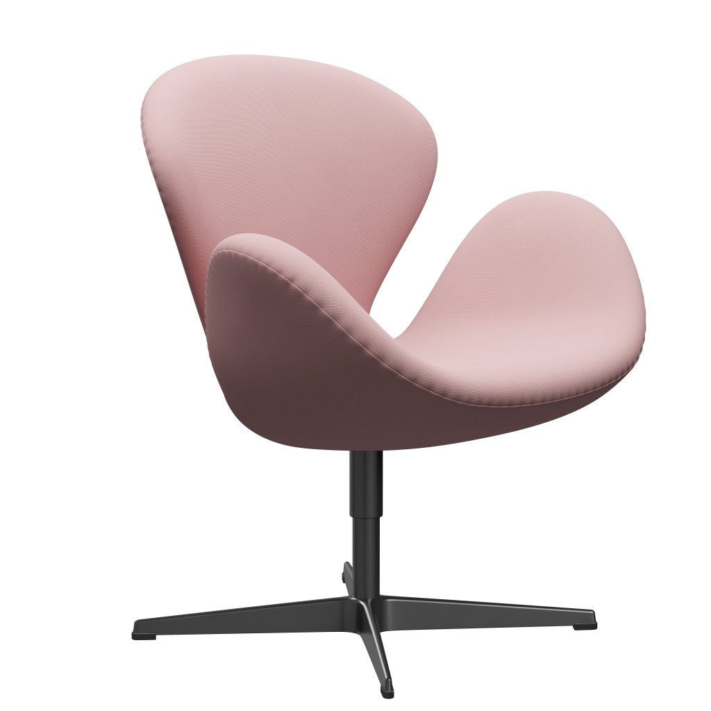 Fritz Hansen Swan Lounge Chair, Black Lacquered/Fame Warm Purple