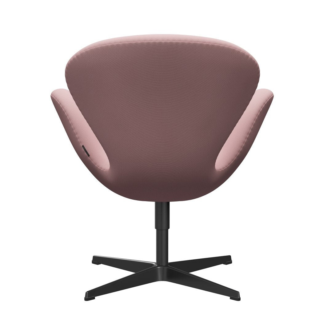 Fritz Hansen Swan Lounge Chair, Black Lacquered/Fame Warm Purple