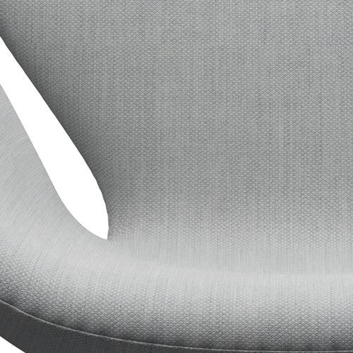 Fritz Hansen Swan Lounge stol, sort lakeret/fiord grå/medium grå