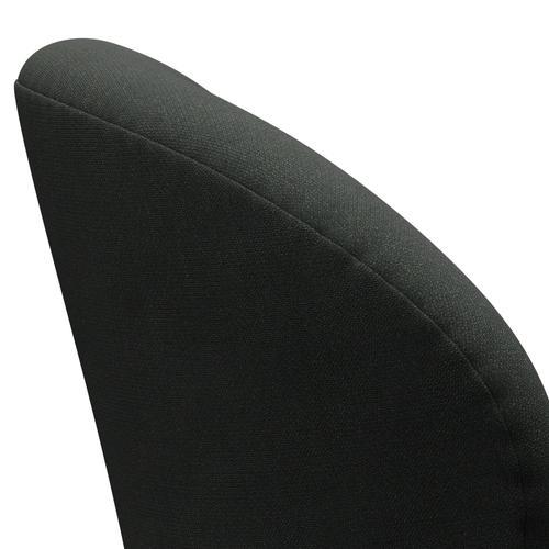 Fritz Hansen Swan Lounge Chair, Black Lacquered/Fiord Black Multicoloured