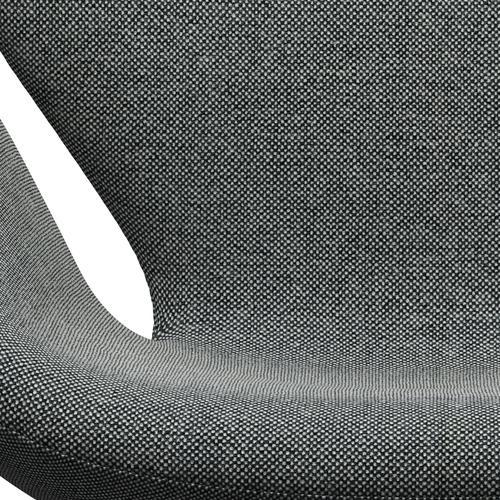 Fritz Hansen Swan Lounge Chair, Black Lacquered/Hallingdal White/Brown