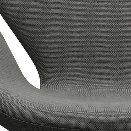Fritz Hansen Swan Lounge stol, sort lakeret/re uld taupe/naturlig