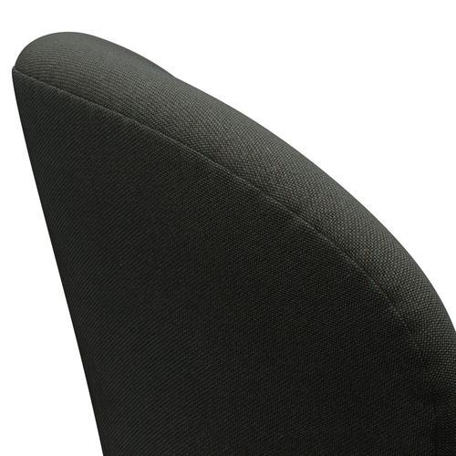 Fritz Hansen Swan Lounge stol, sort lakeret/rim mørkegrå/khaki/blå