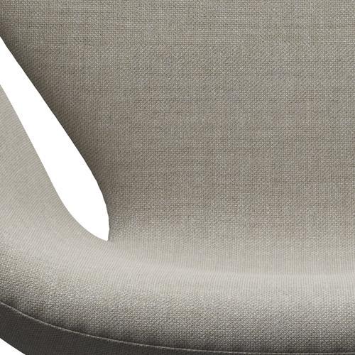 Fritz Hansen Swan Lounge Chair, Black Lacquered/Sunniva Beige