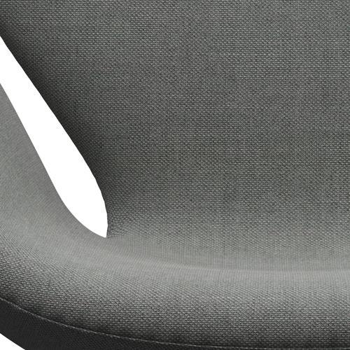 Fritz Hansen Swan Lounge stol, sort lakeret/sunniva grå