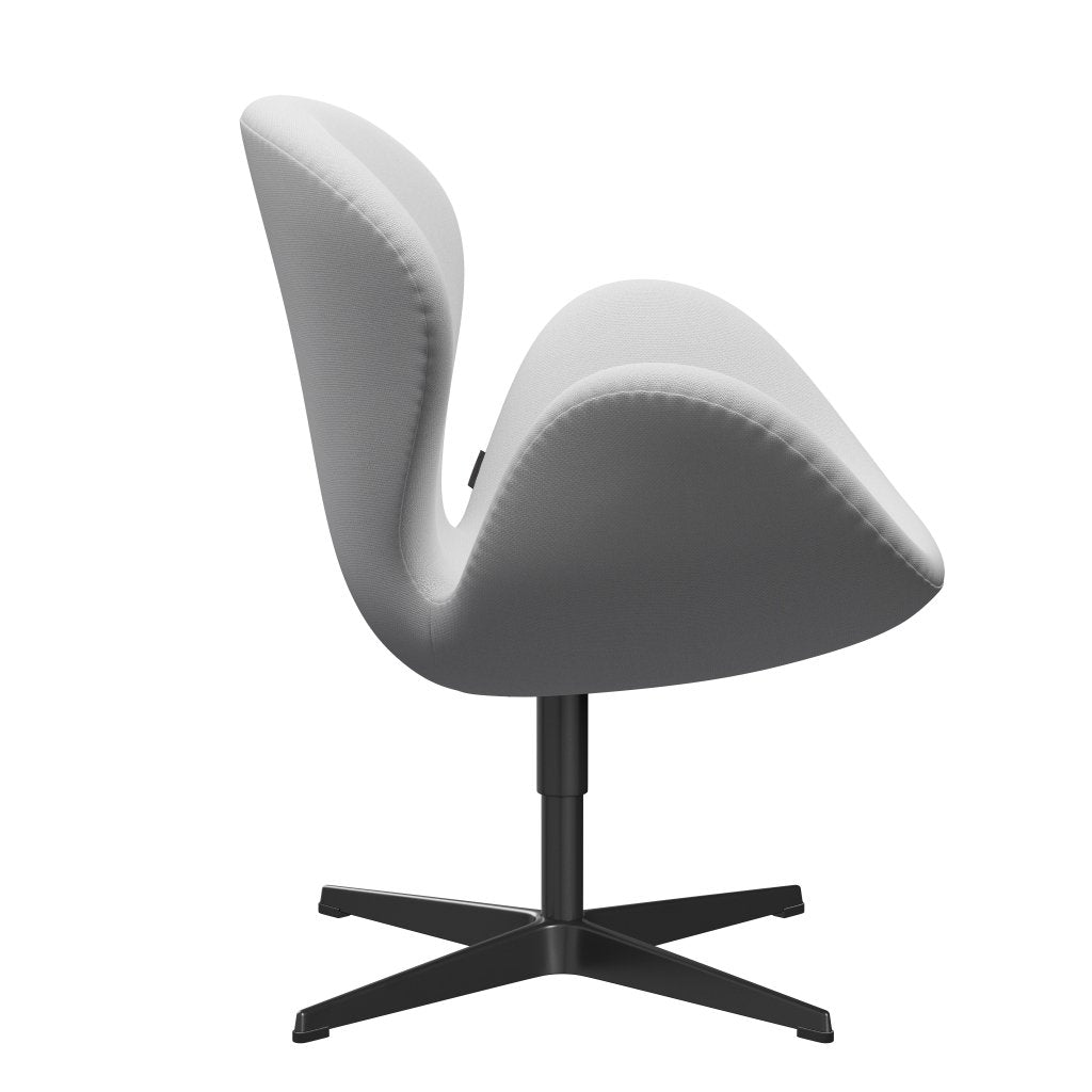 Fritz Hansen Swan Lounge stol, sort lakeret/sunniva lærred naturligt