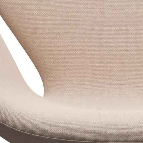 Fritz Hansen Swan Lounge Chair, Black Lacquered/Sunniva Sand/Soft Pink