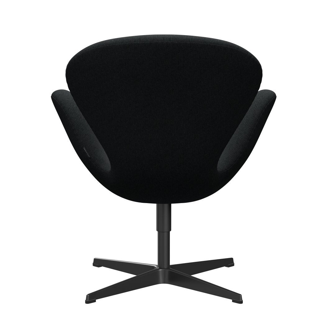Fritz Hansen Swan Lounge stol, sort lakeret/sunniva sort/mørkegrå