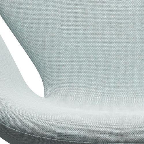 Fritz Hansen Swan Lounge stol, sort lakeret/sunniva hvid/lyseblå