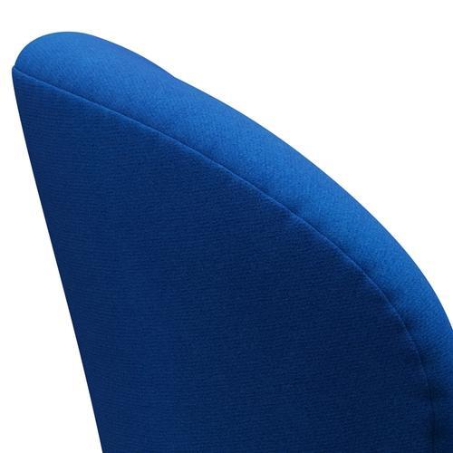 Fritz Hansen Swan lænestol, sort lakeret/tonus blå