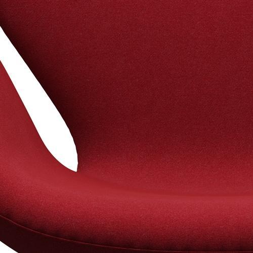 Fritz Hansen Swan Lounge Chair, Black Lacquered/Tonus Light Bordeaux