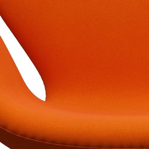 Fritz Hansen Swan Lounge Chair, Black Lacquered/Tonus Light Orange