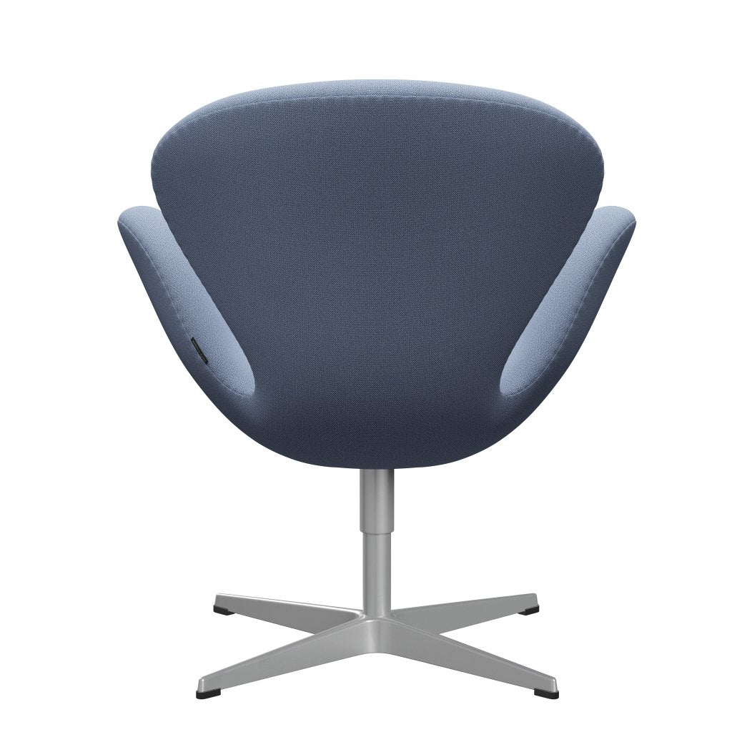 Fritz Hansen Swan Lounge Chair, Silver Grey/Capture Light Blue (4902)
