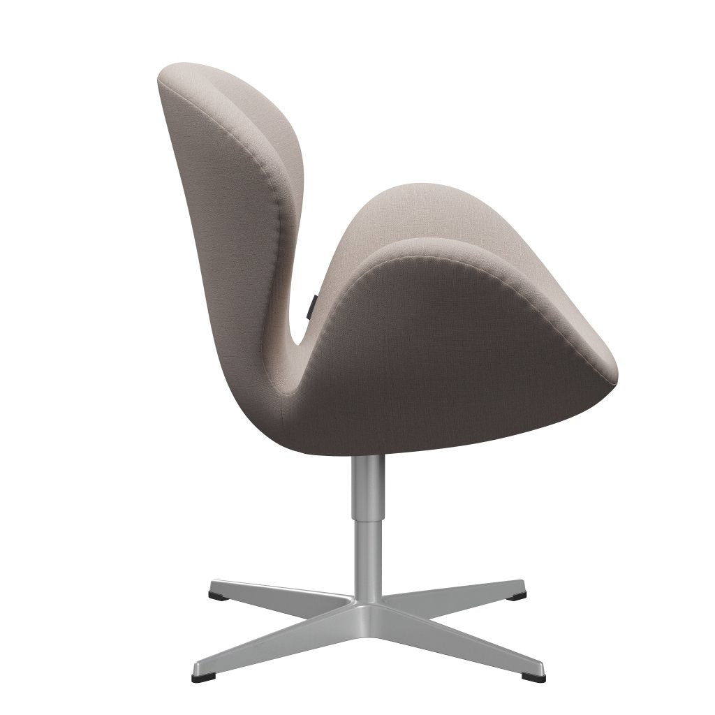 Fritz Hansen Swan Lounge Chair, Silver Grey/Christianshavn Light Beige