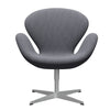 Fritz Hansen Swan Lounge Chair, Silver Grey/Christianshavn Light Grey