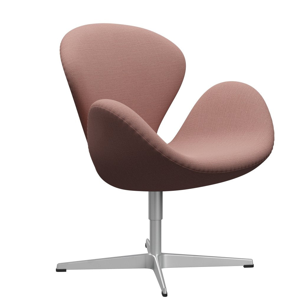 Fritz Hansen Swan Lounge stol, sølvgrå/Christianshavn Orange/rød