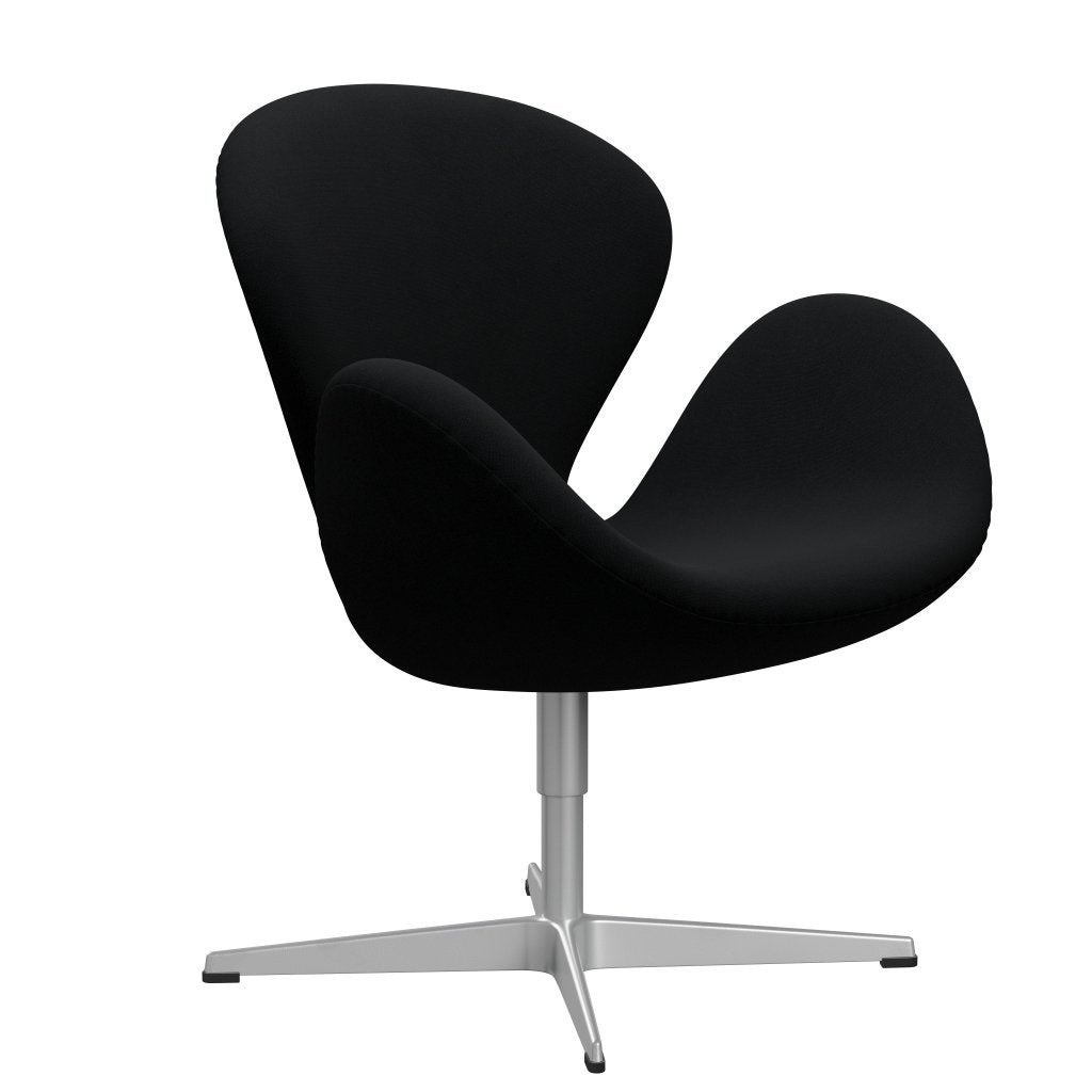 Fritz Hansen Swan Lounge Chair, Silver Grey/Christianshavn Black Uni