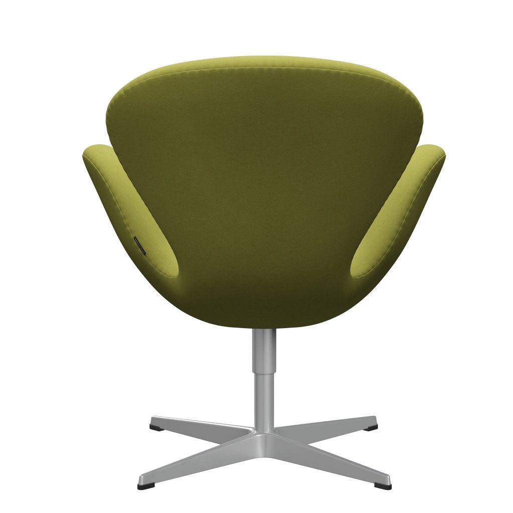 Fritz Hansen Swan Lounge stol, sølvgrå/komfort beige/grøn