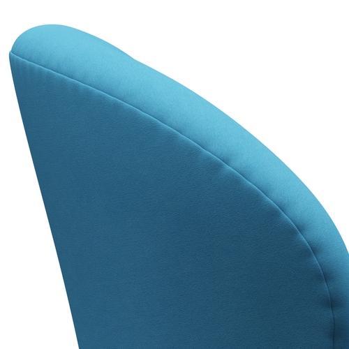 Fritz Hansen Swan Lounge Chair, Silver Grey/Comfort Light Blue (66010)