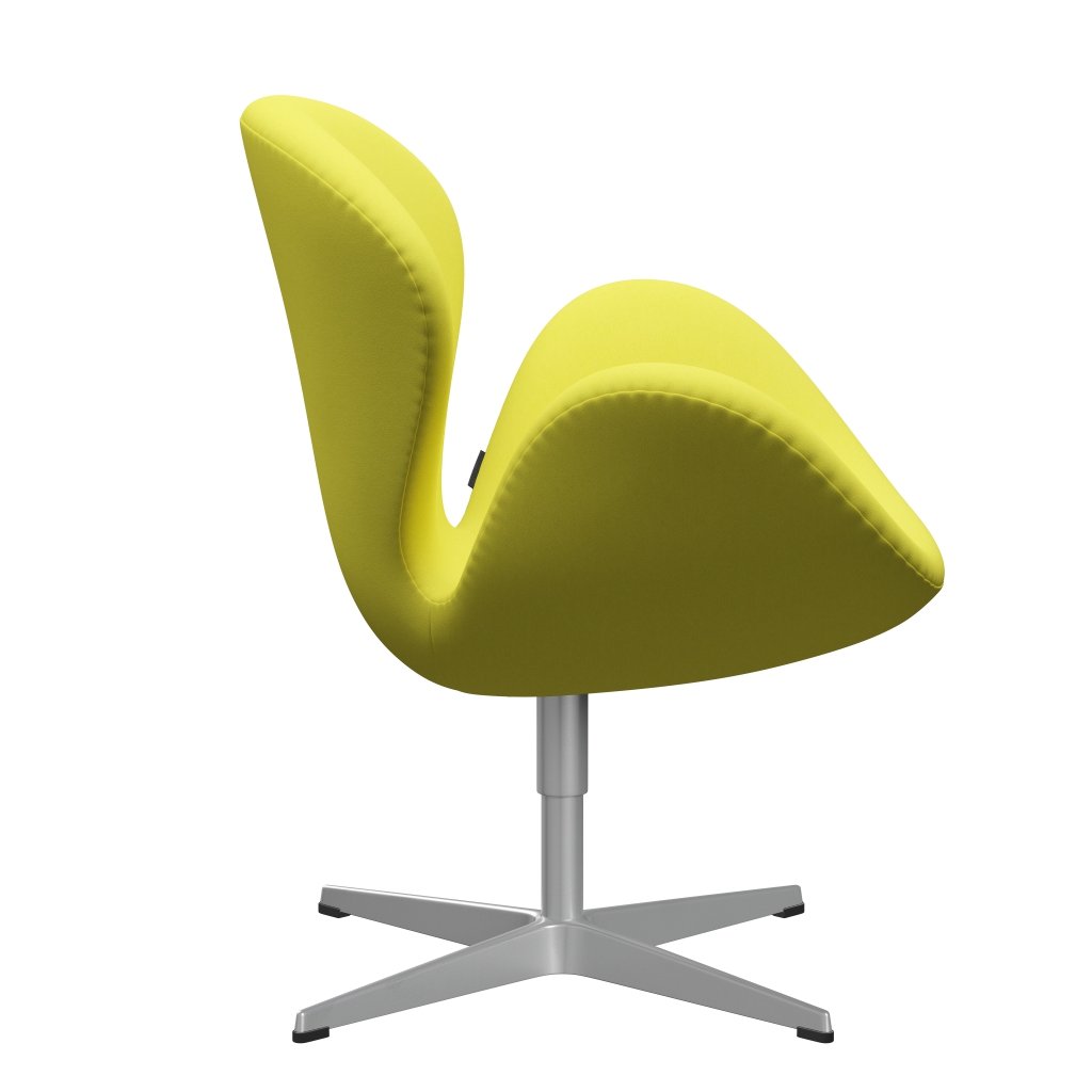 Fritz Hansen Swan Lounge Chair, Silver Grey/Comfort Light Yellow