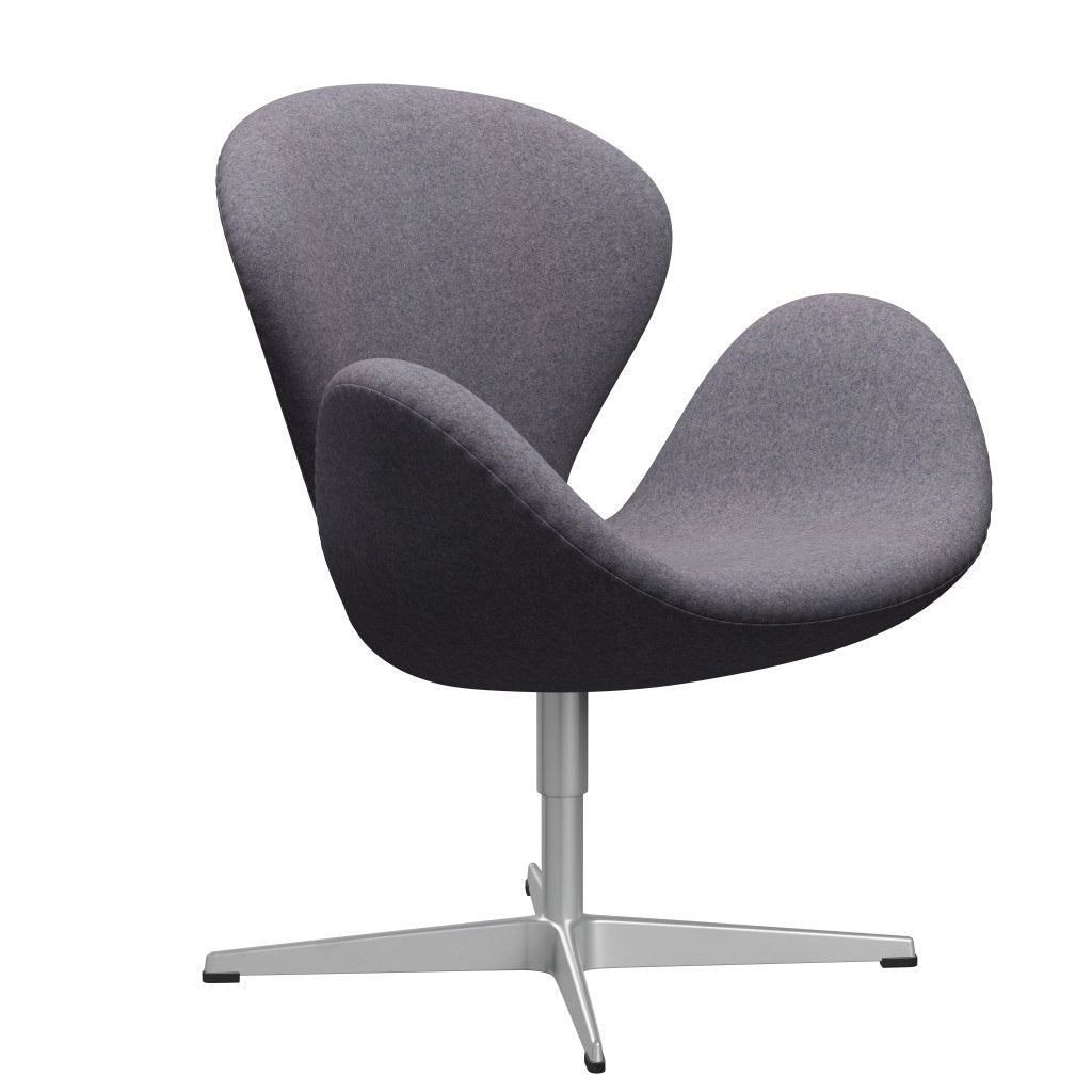 Fritz Hansen Swan Lounge stol, sølvgrå/divina md delikat blå grå
