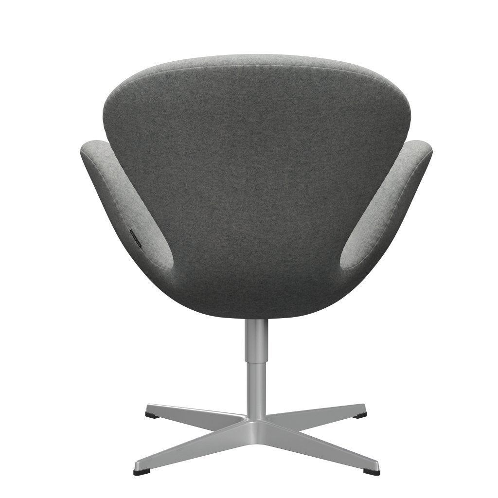 Fritz Hansen Swan Lounge Chair, Silver Grey/Divina Melange Light Grey