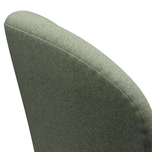 Fritz Hansen Swan Lounge Chair, Silver Grey/Divina Melange Light Green