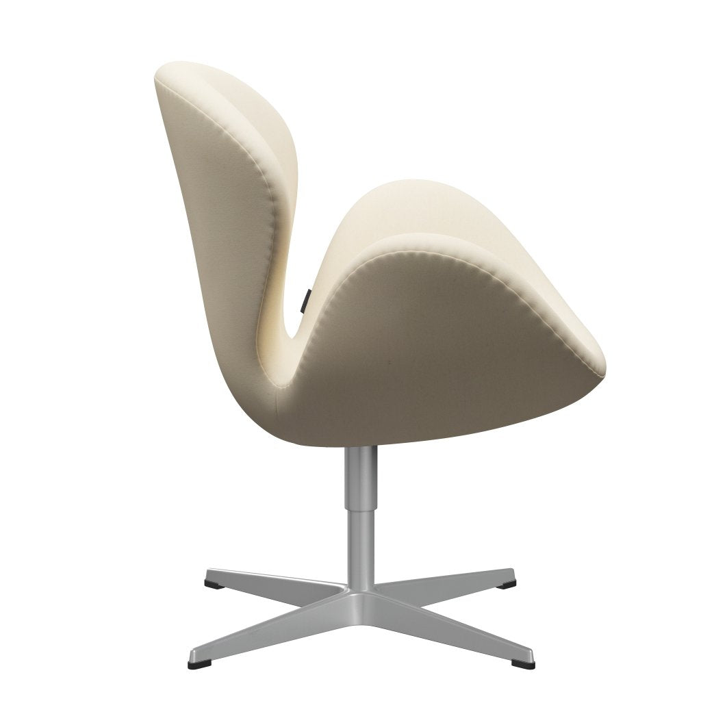 Fritz Hansen Swan Lounge stol, sølvgrå/Divina White